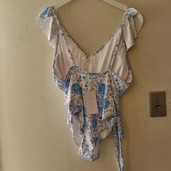 Toluca Swim Isabella Wrap one-piece Maxi - Riviera Print - Picture 5 of 13